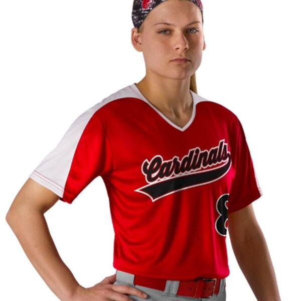 Women's V-Neck Fastpitch Jersey Thumbnail
