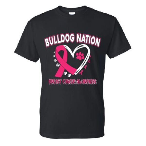 Bulldog Nation Breast Cancer Black Thumbnail