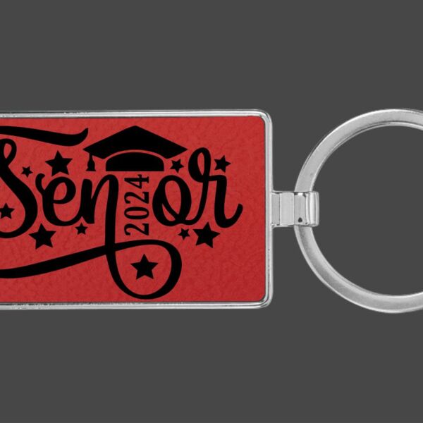 Leather Senior 2024 Keychain Thumbnail
