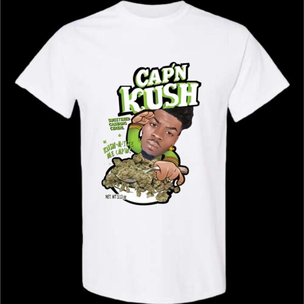 Cap'n Kush White Tee Thumbnail