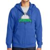 Tall Essential Fleece Full Zip Hooded Sweatshirt Thumbnail